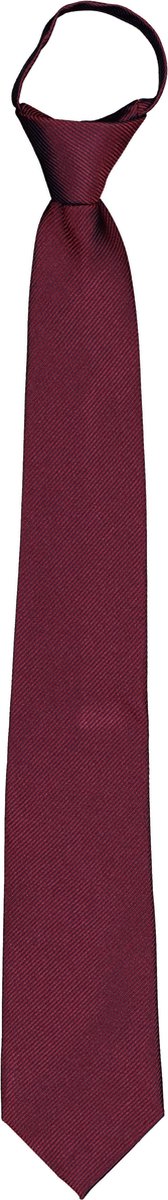 Pelucio voorgeknoopte stropdas met rits - bordeaux rood