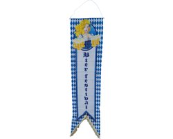 Folat Oktoberfest vlag - banner - 180 cm - Bierfeest wimpel - Beieren versiering - Bayern wanddecoratie - versiering