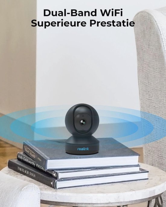 Reolink 2K Überwachungskamera Innen, 360°-Ansicht, Auto-Tracking | Indoor Kamera WLAN mit Auto-Tracking, Baby Monitor mit Personen/Tier/Weinen-Erkennung, 2,4 GHz Wi-Fi, 2-Wege-Gespräch, E1 4MP
