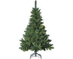 Blooming kunstkerstboom - 120 cm - groen - Ø 65 cm - 180 tips - metalen voet