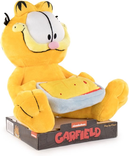 Play by Play Garfield - Garfield met Lasagna 28 cm Knuffel