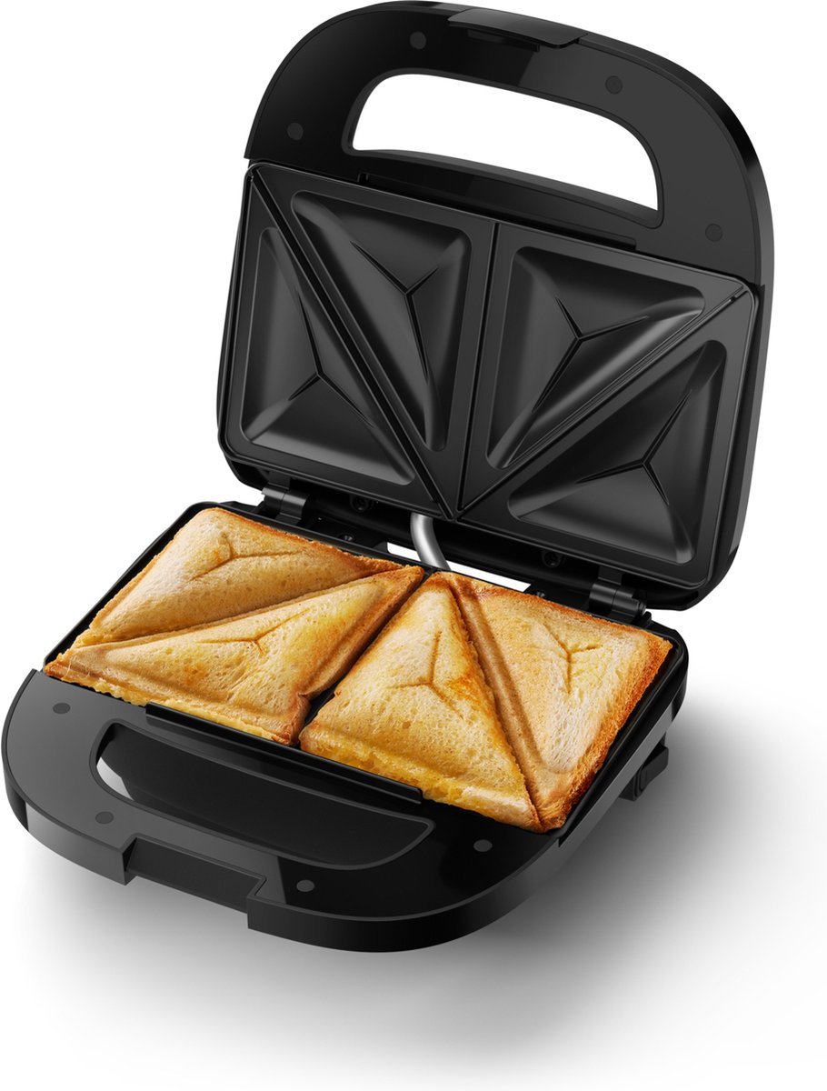 Bol.com Philips HD2331/90 - Tosti apparaat - Voor 2 tosti's - Zwart - 750 W aanbieding