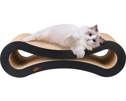 Scratching Post Corrugated Cardboard for Cats - Cat Scratching Board Catnip Toy - Durable Construction - 50 x 23 x 15 cm