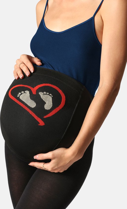 Be Mammy Collant Premaman 150 DEN - In Cotone Elasticizzato, Comodi E Morbidi, Con Design Baby Feet - Foto 4