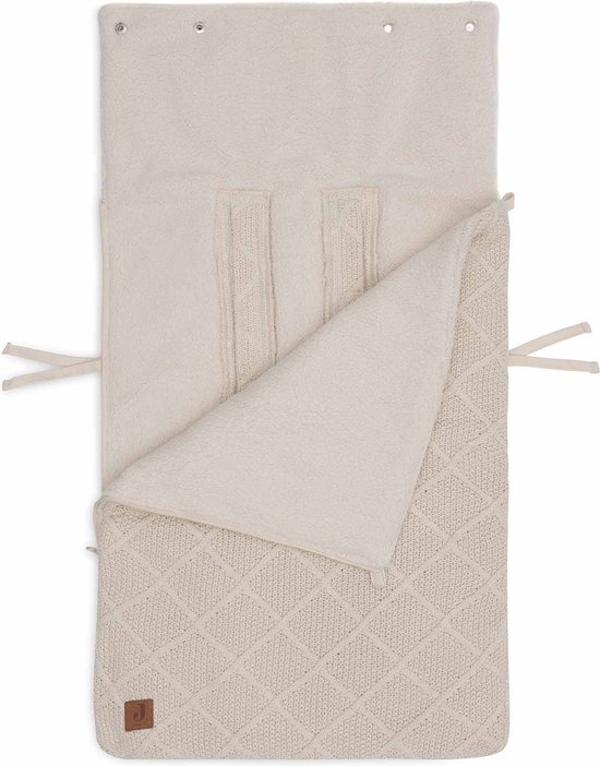 Chancelière Bébé Check Knit Oatmeal - Siège Auto Groupe 0+ Et Poussette