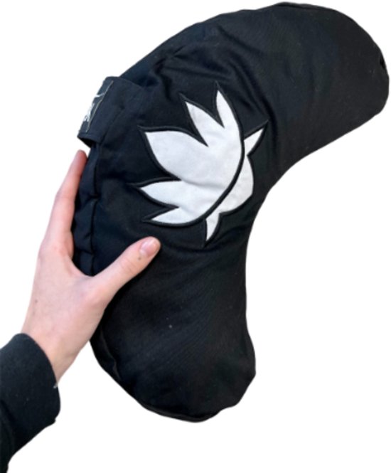 YogaStyles meditatiekussen - halve maan - zwart - lotus - Symbolic van YogaStyles — afbeelding 3