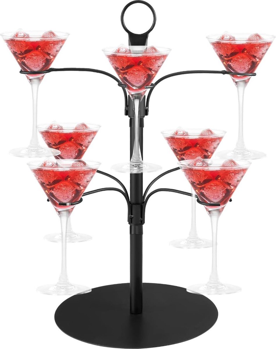 Porte-verres à Vin Autour Du Cou – 2 Pièces Noir Et Rose, Néoprène, Pour Fêtes Et Extérieur - 5