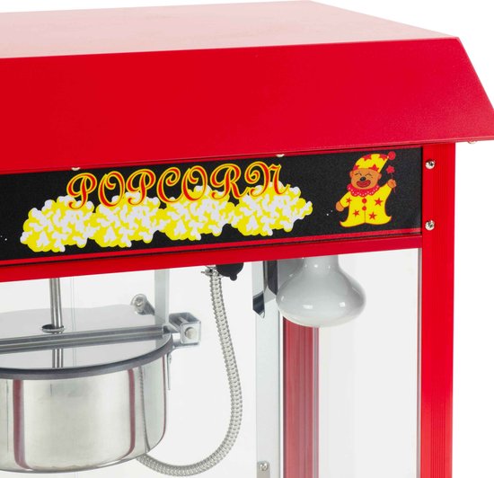 HCB® - Professionele Luxe Popcorn machine - 230V - Popcornmachine - Rood - Horeca Popcornmaker - 15.5 kg - 6247 — afbeelding 2