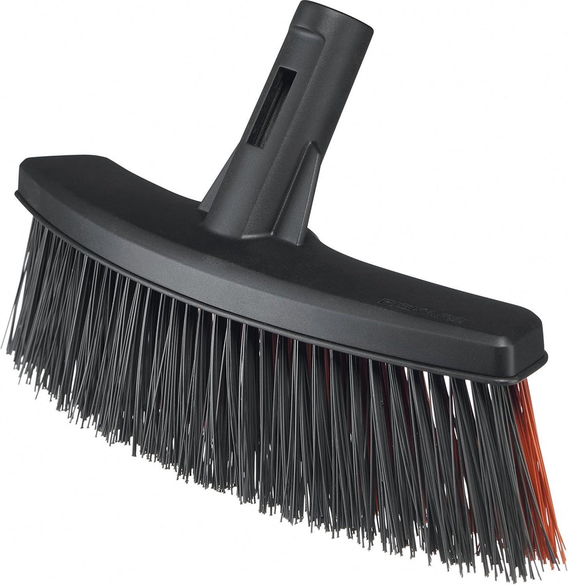 Goedkoopste 16 Meter Solid Zwarte/Oranje PowerClean Bezem met Borstelharen - 1025921