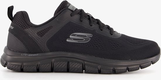 Skechers Track-Broader 232698- BBK, Homme, Zwart, Baskets pour femmes, Chaussures de sport, taille: 46