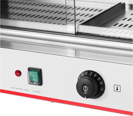 Hotdog - stoompan - 300 hotdogs - 100 broodjes - 2400 W - Royal Catering — afbeelding 4