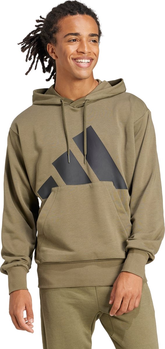 adidas Sportswear Essentials Big Logo French Terry Hoodie Heren Groen