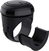 Boule de rehausseur de volant – Boule universelle à poignée tournante pour voitures, camions et limousines (noire)