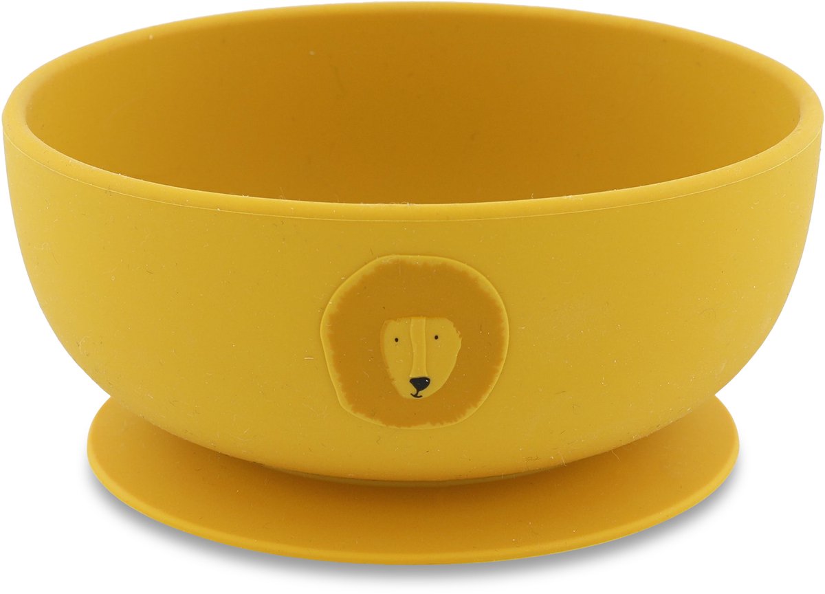 Goedkoopste Trixie Kom met zuignap - Mr. Lion - Schaaltje - Kinderservies - Voor baby's vanaf 4 maanden - van Siliconen - Geschikt voor de Vaatwasser