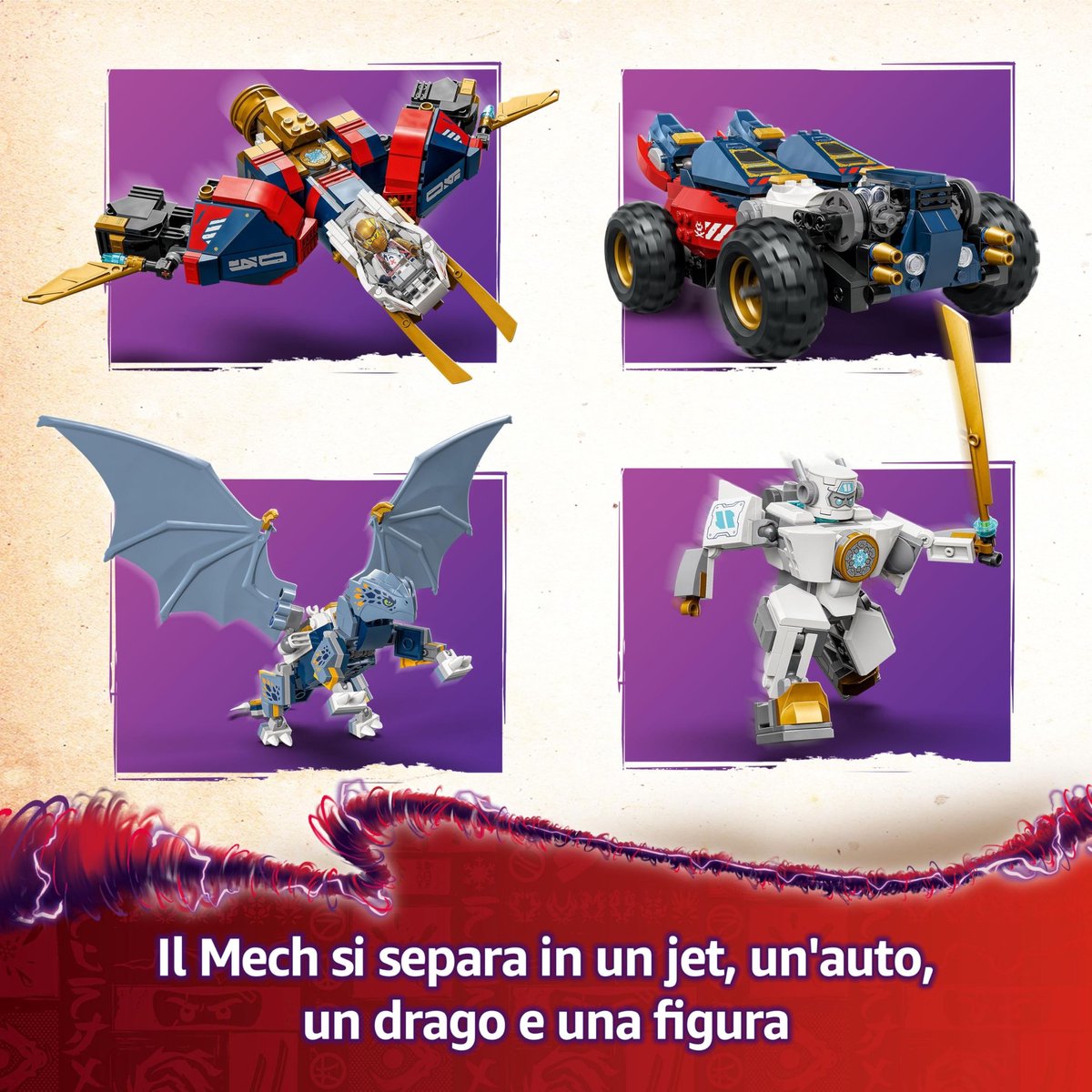 LEGO NINJAGO Zane's ultra-combomecha 4-in-1 - 71834 — afbeelding 11
