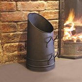 Mooi eenvoudige zwarte pellet/kolenkit - Openhaardaccessories.nl