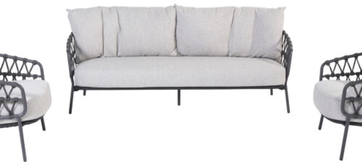 4 Seasons Outdoor Calpi canapé lounge 3 places - anthracite