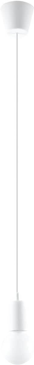 Licht-Erlebnisse - Nessa - Hanglamp - E27 - van - PVC - in - wit