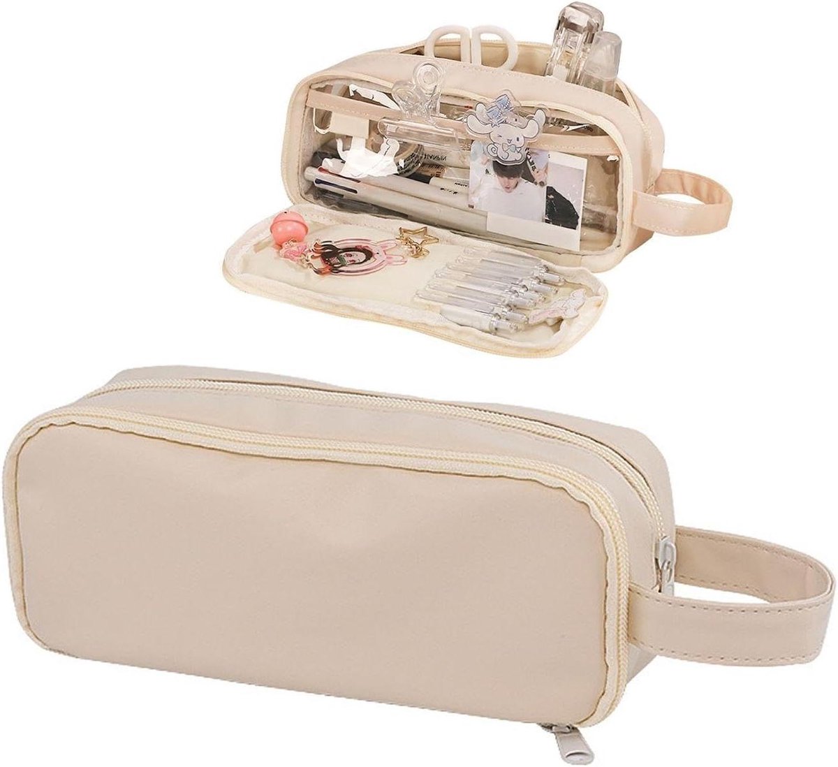 Stuk Leuke Etui Meercomponent Potlood Tas Waterdichte Potloodzak Grote Capaciteit Potlood Tas Meisjes Schoolbenodigdheden