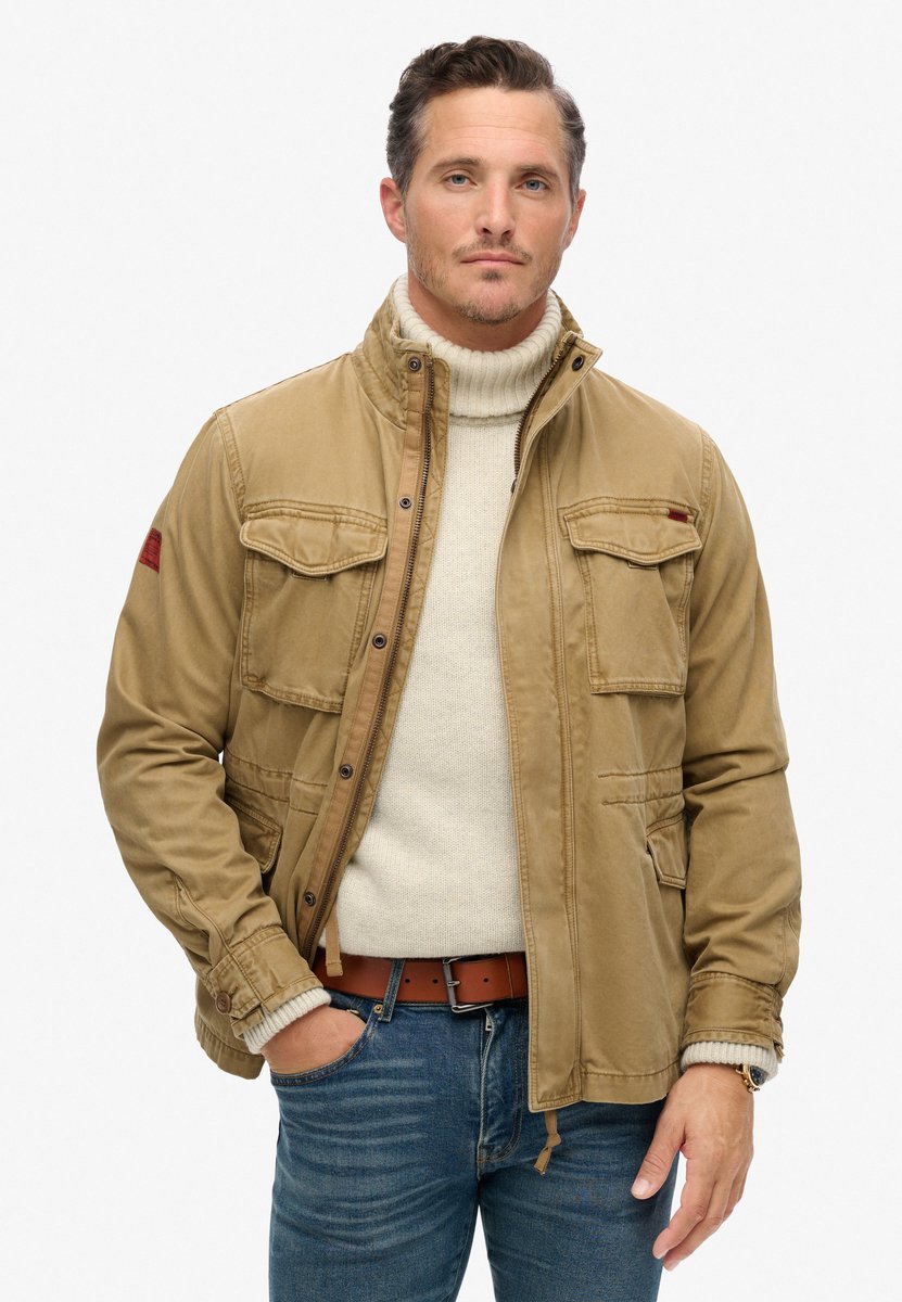 Superdry Rookie Military jas Heren Buitenjassen Bruin