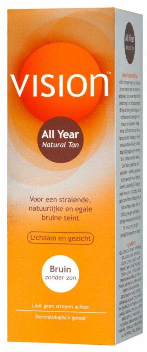Vision All Year Natural Tan - 2 x 150 ml - Voordeelverpakking