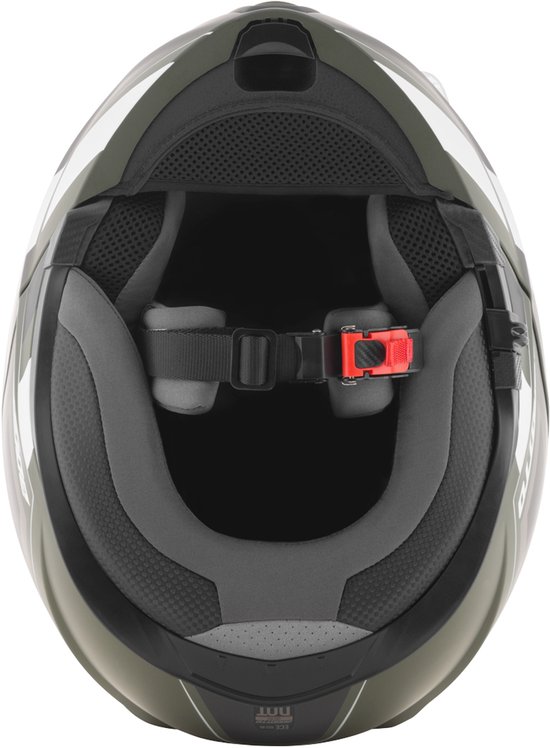 Casque Bogotto FF403 Murata Zwart Vert Wit Système - Taille M - Casque