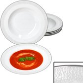 Diverse-kleuren MamboCat Set van 6 diepe dinerborden Malaga Snaily