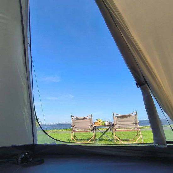 4-Persoons Piramide Tent voor Kamperen - Ruim, Waterdicht en Gemakkelijk op te zetten — afbeelding 3