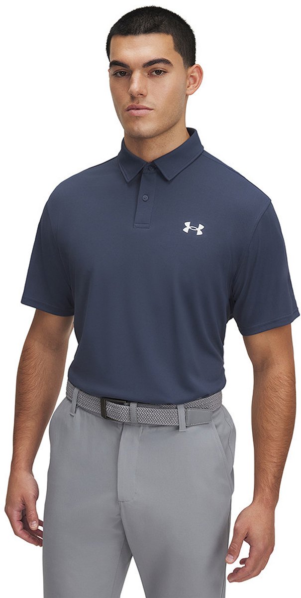 Under Armour T2G Pique Polo Downpour Gray/White van Under Armour — afbeelding 2