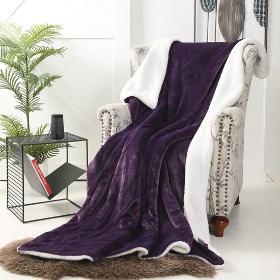 Cozy Bliss Luxe deken van imitatiebont met gestreepte dierenprint, niet pluizende dubbelzijdige sherpa-dekens super zachte pluizige dikke warme plaids Cozy Bliss Luxe deken van imitatiebont met gestreepte dierenprint, niet pluizende dubbelzijdige sherpa-dekens super zachte pluizige dikke warme plaids