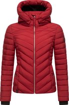 Rembourré et coupe-vent : Marikoo KAGOMEE - Veste intermédiaire femme - Adulte - À capuche - Rouge foncé - S
