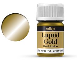 Vallejo Hobbyverf - 70795 Liquid Green Gold Verf potje - 35 ml