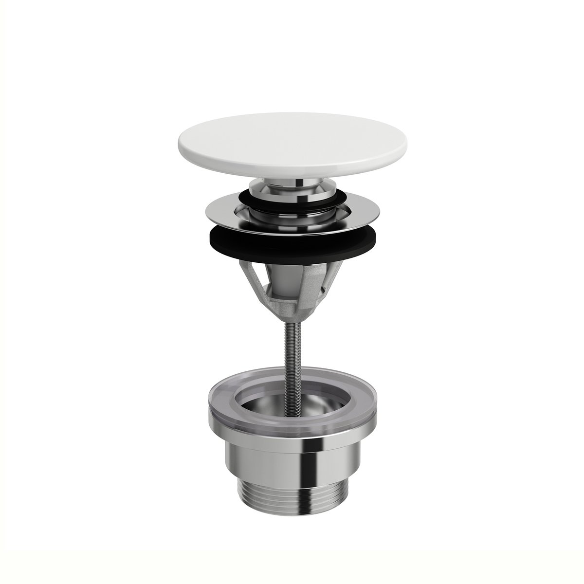 Laufen Afvoergarnituren - Afsluitbare Click-clack afvoer, mat wit H8981927570001