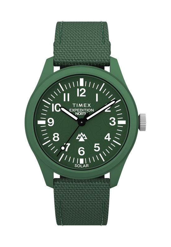 Timex Expedition Northâ® Traprock Solar Kwarts Analoog Horloge Groente Case: 100% Recycled Material | Armband: 100% Recycled Material 40 mm TW2W71000AJ, TW2W71200AJ