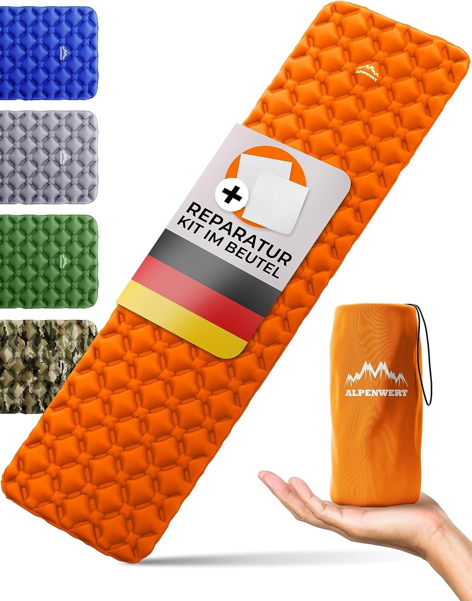 Ultralichte Opblaasbare Slaapmat voor Kamperen en Backpacking - Compact en Ergonomisch