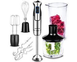 Multifunctionele Handblender Set 1200 W met Turbo en Snelheidsregeling