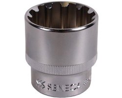twaalfkant spline dop - 17 mm - 1/2 duims aansluiting - meertanddop - veeltanddop - dop - seneca