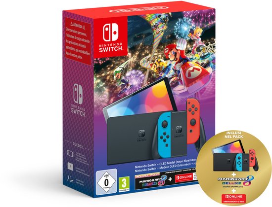 Nintendo Switch OLED bundel - Mario Kart 8 Deluxe - 3 maanden