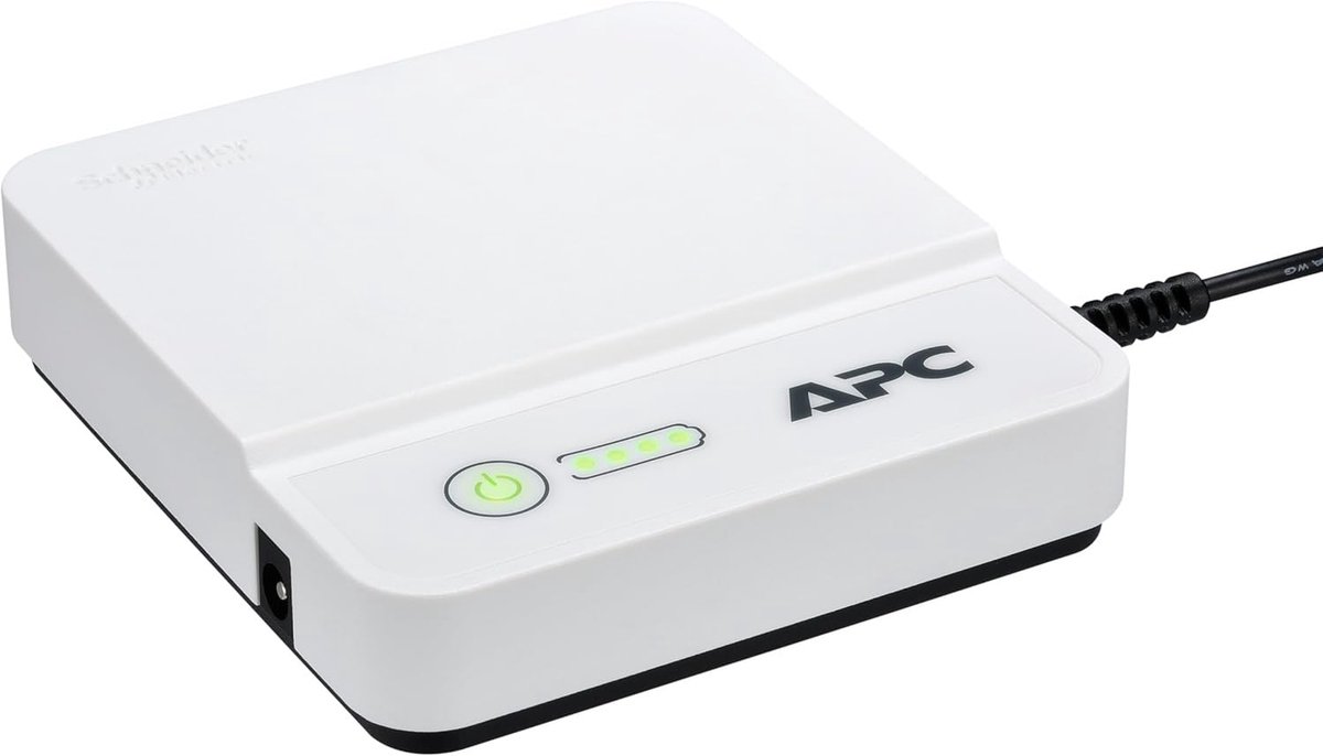 Mini UPS 12V DC - 36W Lithium-Ion voor Routers en Netwerkapparatuur