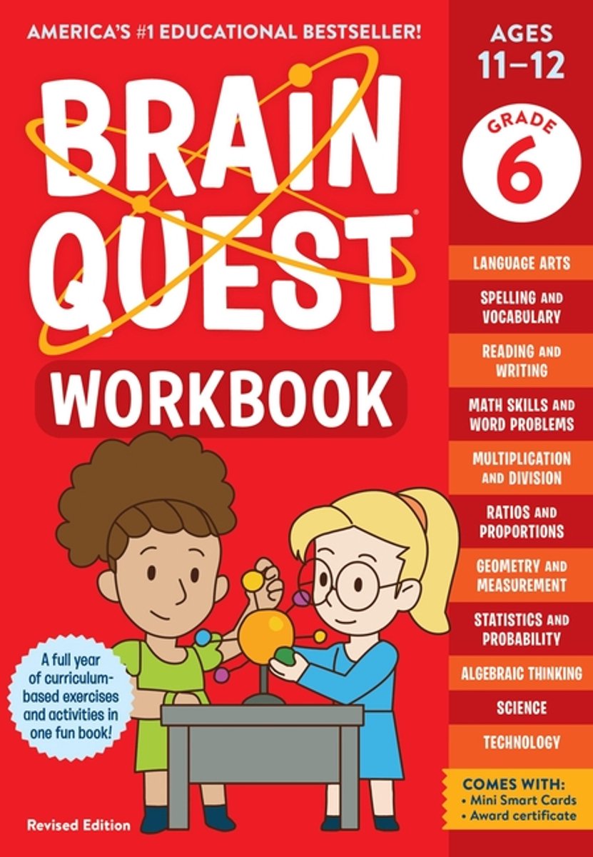 Omslag van Brain Quest Workbook: 6th Grade (Revised Edition)