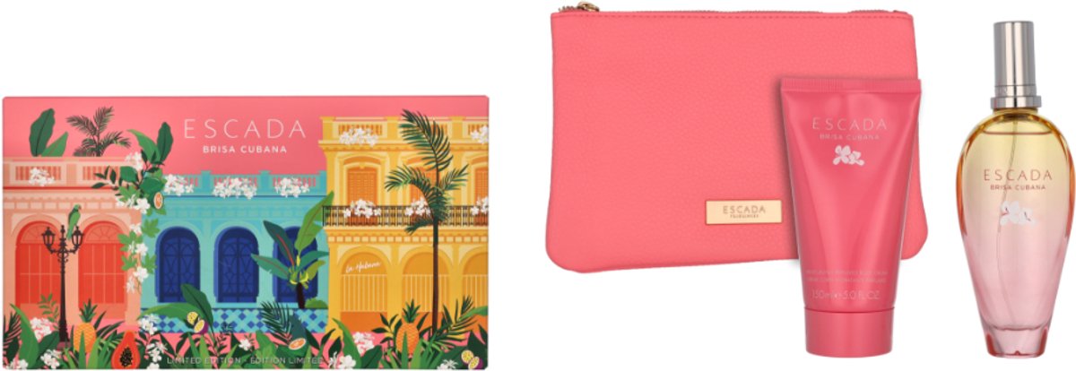 Goedkoopste Escada Cuban Breeze Case 2 Pcs