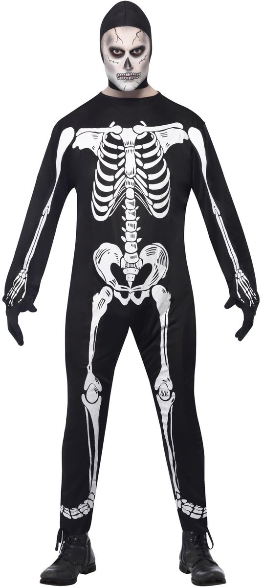 Skeleton Jumpsuit Costume