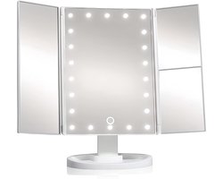 Cosmetic Mirror 2 x 3 x Magnifying Makeup Mirror with Touch Switch, 180° Rotatable Brightness Natural LED Light