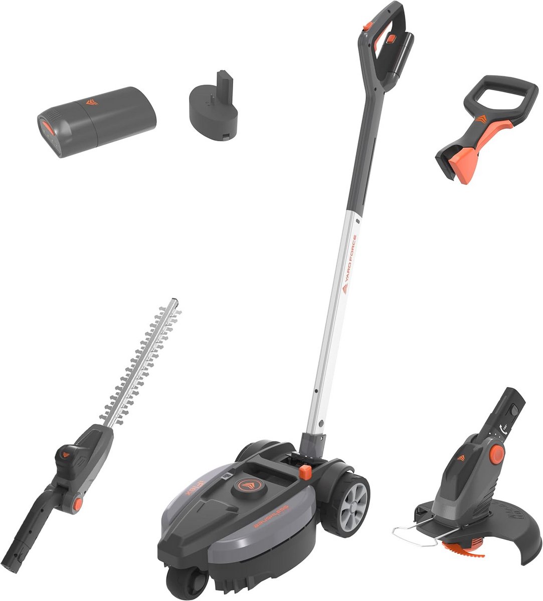 Accu-grasmaaier, Grastrimmer en Heggenschaar voor Kleine Tuinen - 3-in-1 Ontspannen Tuinieren