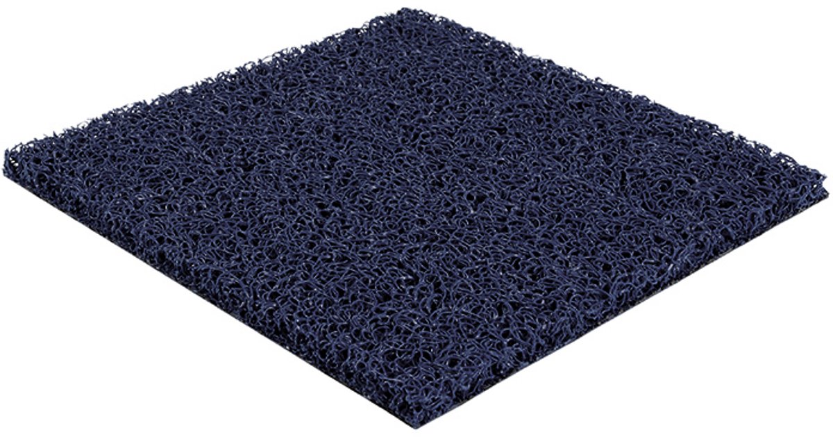 Rubbermagazijn Spaghettimat donkerblauw - 80x120cm - Schoonloopmat - Entreemat - Deurmat