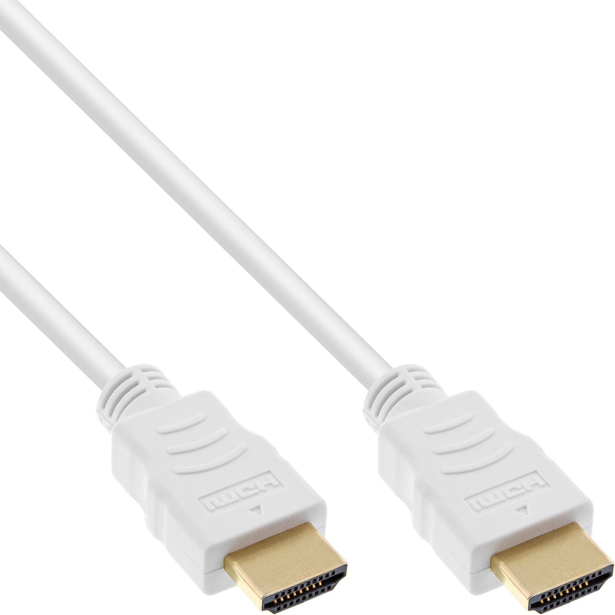 HDMI kabel - versie 2.0 (4K 60Hz + HDR) - CU koper aders / wit - 0,50 meter