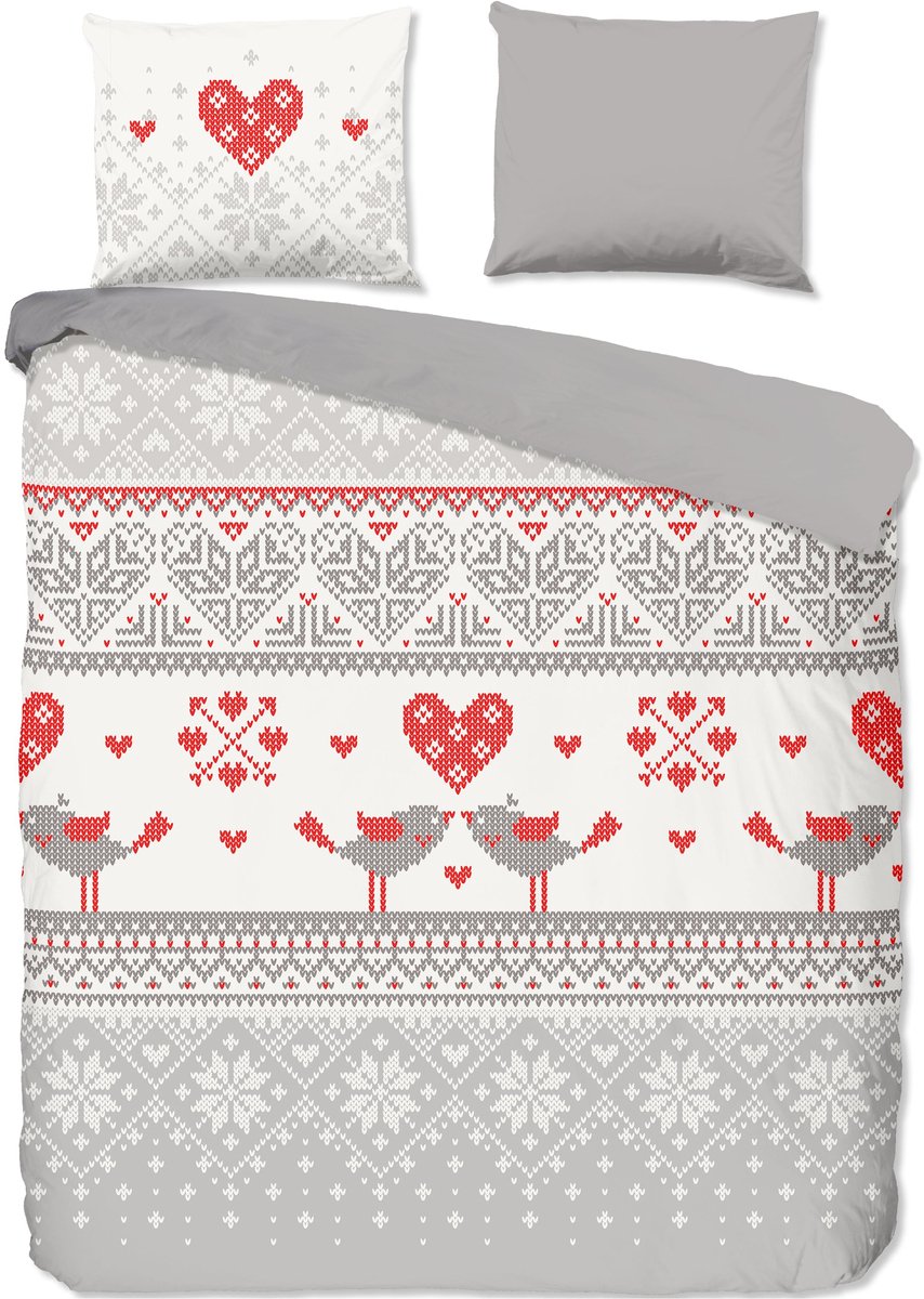 Good Morning Dekbedovertrek "Flow" - Grijs - (140x200/220 cm)