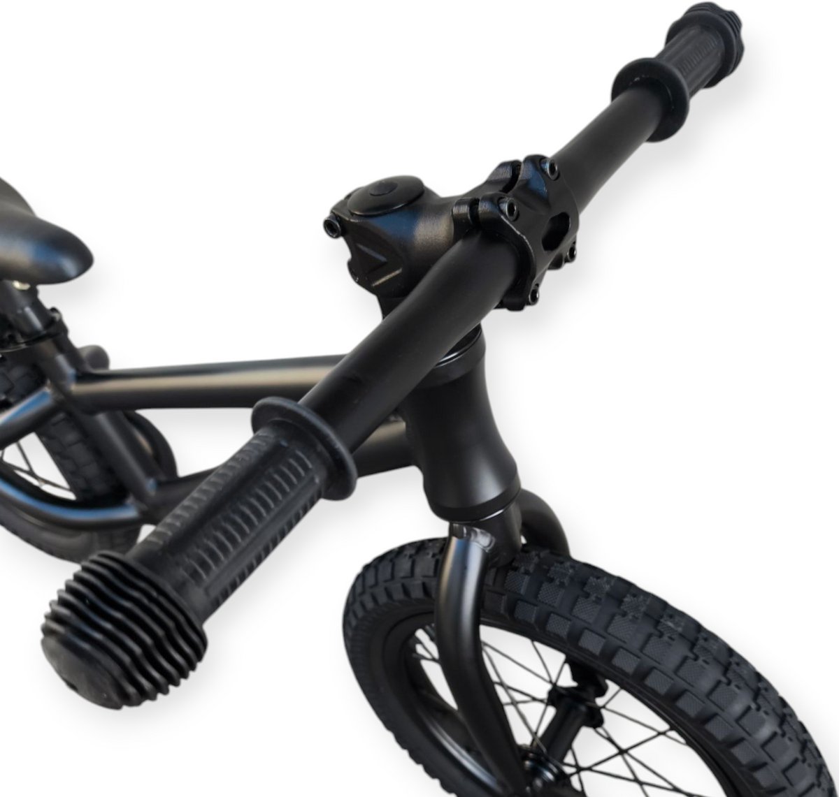 Jobber Fatbike Loopfiets 3 jaar - Stoere Loopfietsen mat Zwart - 14inch — afbeelding 9