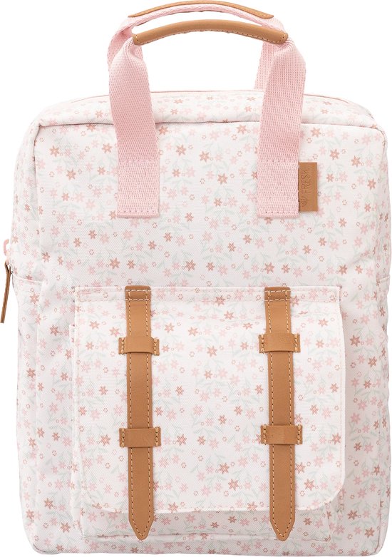 Fresk Rugzak voor Kinderen 2-4 jaar – 4,7 L – Schooltas Kind Meisje – Verstelbare Schouderbanden – Waterafstotende Rugtas – Crème - Garden Flowers