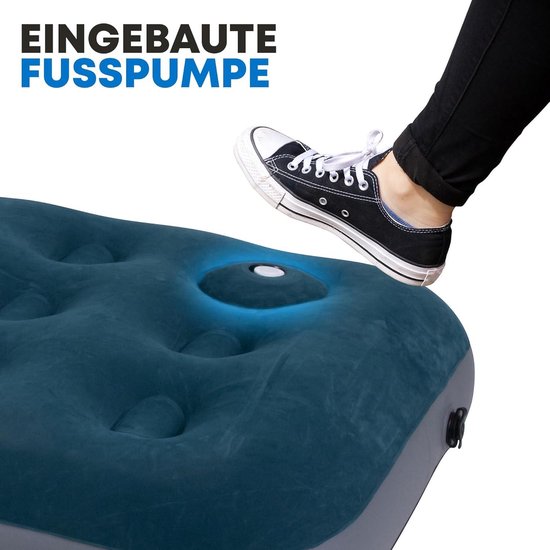 AVENLI Luchtmatras Luchtbed Camping met ingebouwde voetpomp eenpersoons 191x73x22cm opblaasbaar matras logeerbed kampeerbed zacht en gevlokt oppervlak reiswieg voor kamperen en thuis AVENLI Luchtmatras Luchtbed Camping met ingebouwde voetpomp eenpersoons 191x73x22cm opblaasbaar matras logeerbed kampeerbed zacht en gevlokt oppervlak reiswieg voor kamperen en thuis